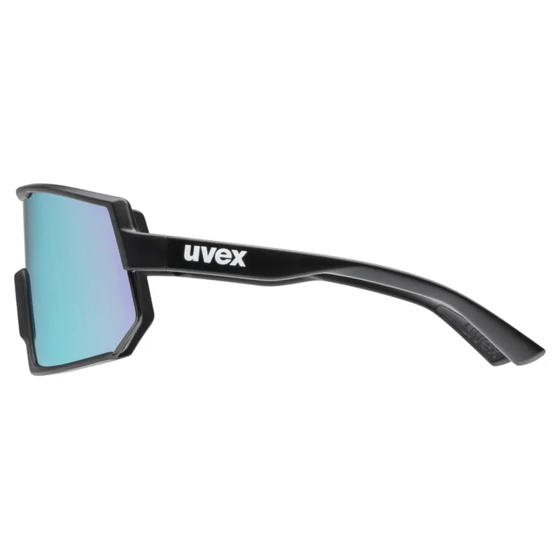 Uvex Sportstyle 235 Sports Sunglasses - Matte Black/Mirror Lavender-2