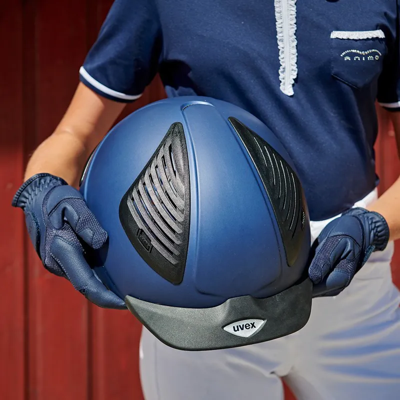 Uvex Ventraxion Riding Gloves - Blue-2