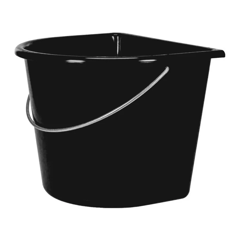 V-Plast Flat Back 15L Bucket - Black-1