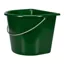 V-Plast Flat Backed 15L Bucket - Hunter Green