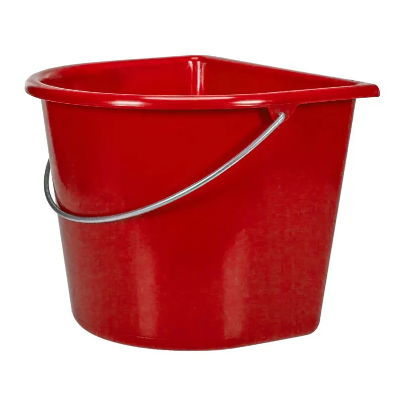 V-Plast Flat Backed 15L Bucket - Red-1