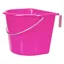 V-Plast Feed Bucket with Hooks and Handle 15L - Hot Pink