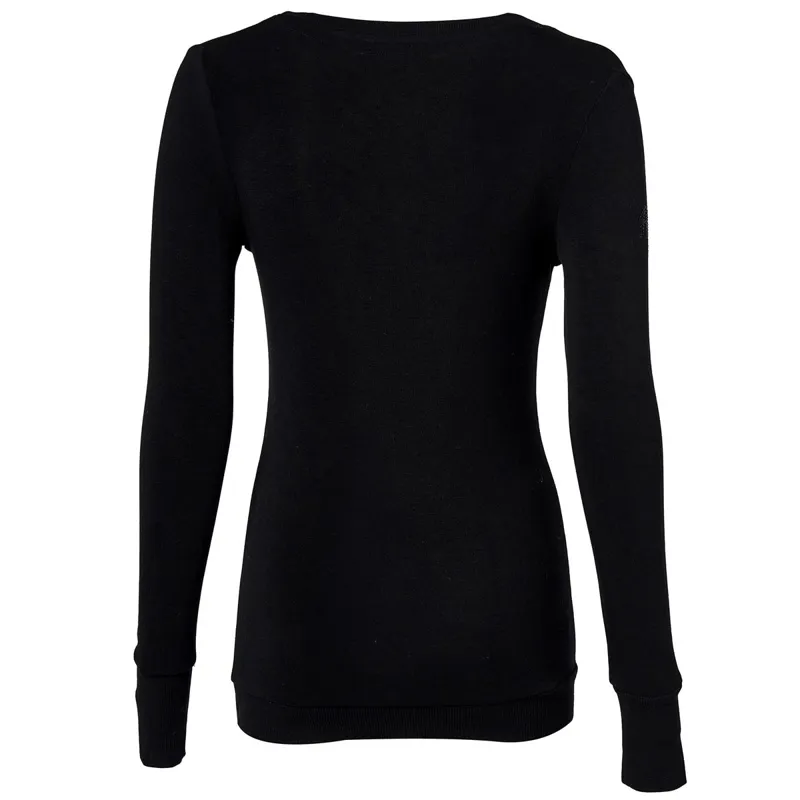 Holland Cooper Soft Touch V-Neck Women's Show Sweater - Black-2