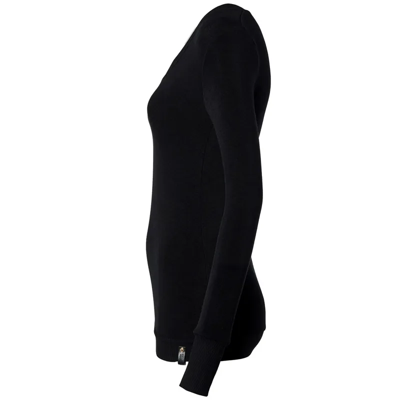 Holland Cooper Soft Touch V-Neck Women's Show Sweater - Black-3