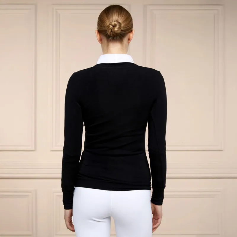 Holland Cooper Soft Touch V-Neck Women's Show Sweater - Black-5