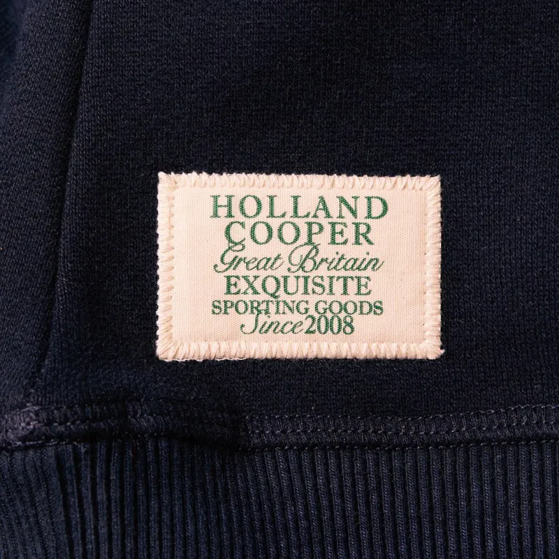 Holland Cooper Varsity Ladies Crew Pullover - Ink Navy-2