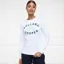 Holland Cooper Varsity Womens Crew Pullover - White