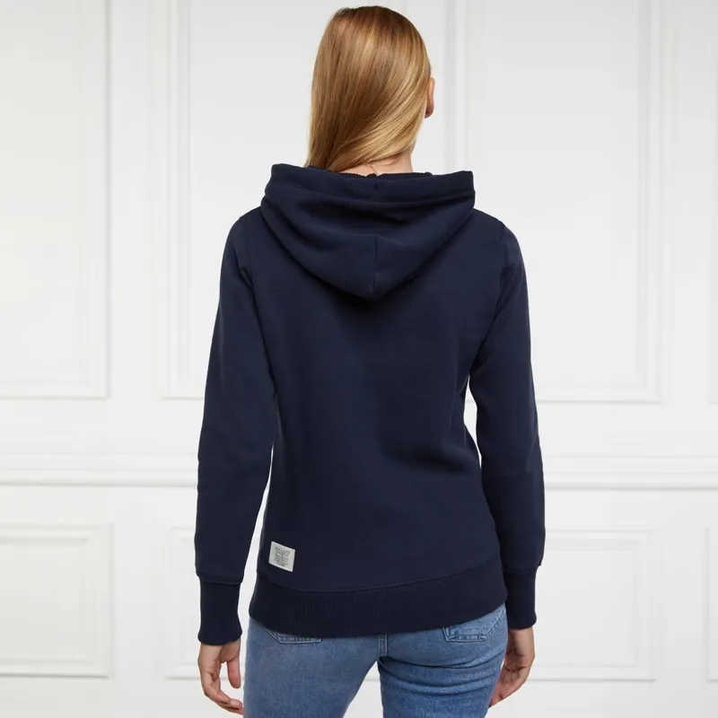 Holland Cooper Varsity Ladies Hoodie - Ink Navy-1
