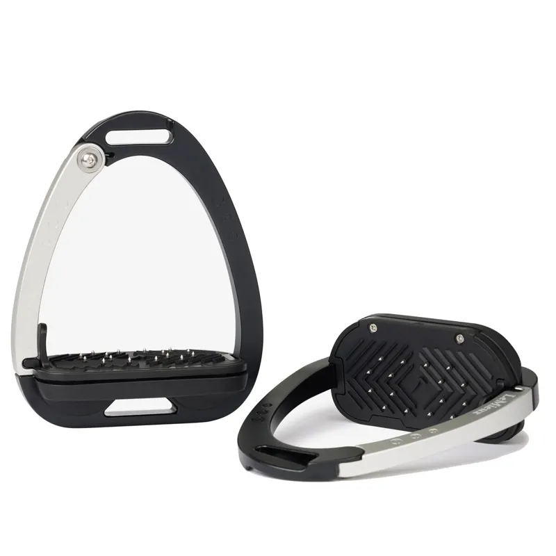 LeMieux Vector Control Flat Safety Stirrups - Black/Aluminum