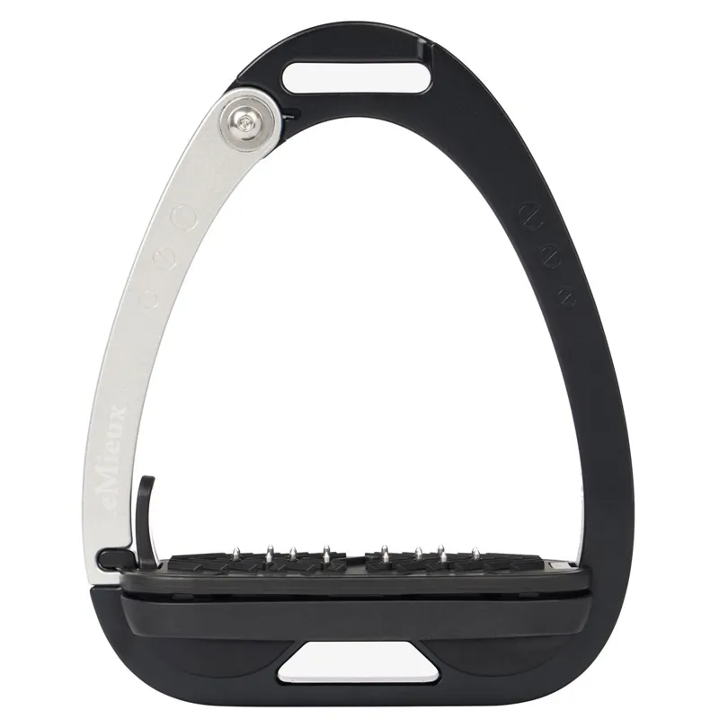 LeMieux Vector Control Flat Safety Stirrups - Black/Aluminum-3