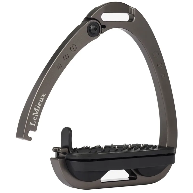 LeMieux Vector Control Flat Safety Stirrups-Carbon-3