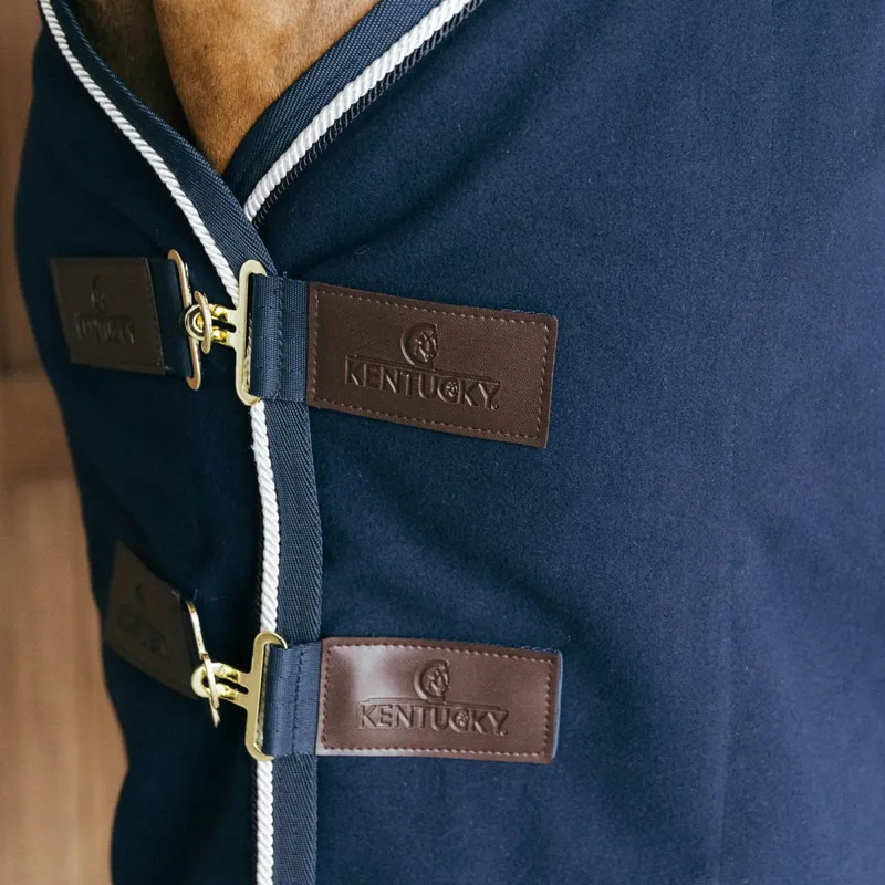 Kentucky Vegan Wool Fleece Cooler - Navy-6