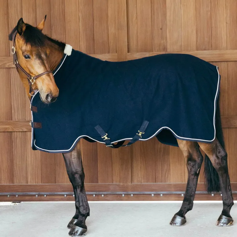 Kentucky Vegan Wool Fleece Cooler - Navy-9