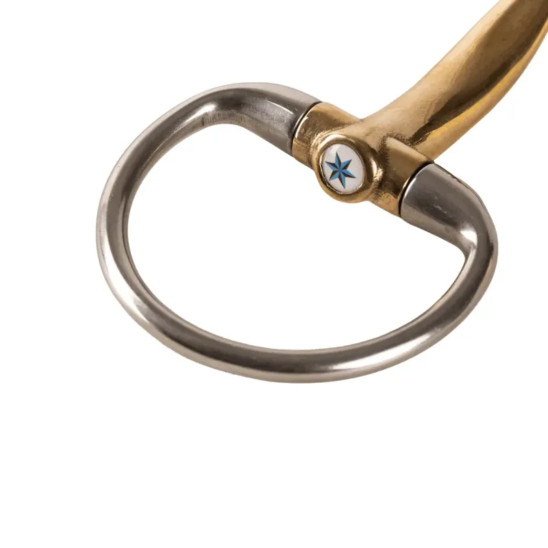 Velari Sweet Copper Double Jointed Eggbutt Snaffle Bit-3