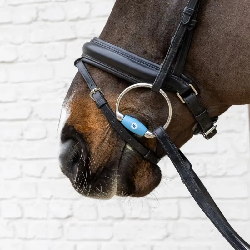 Velari Flex Medium Straight Bar Eggbutt Snaffle Bit-4