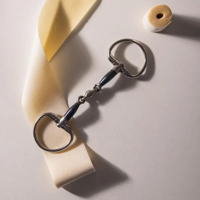 Velari Sweet Iron Double Jointed Eggbutt Snaffle Bit-4