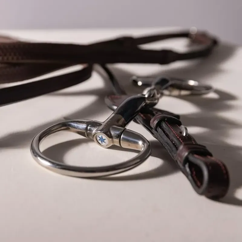 Velari Sweet Iron Double Jointed Eggbutt Snaffle Bit-5