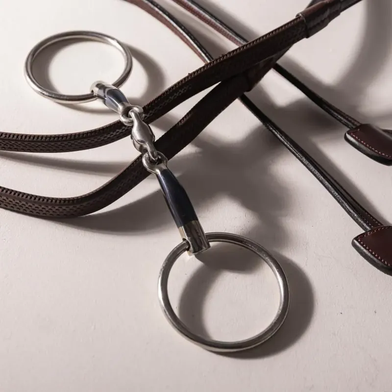 Velari Sweet Iron Double Jointed Loose Ring Snaffle Bit-4