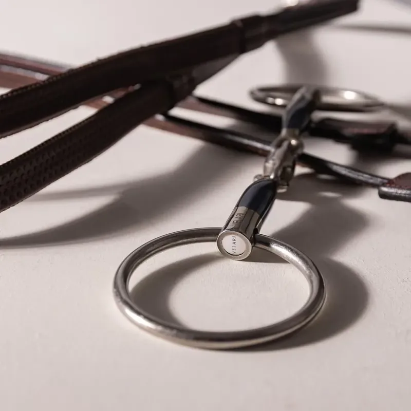 Velari Sweet Iron Double Jointed Loose Ring Snaffle Bit-5