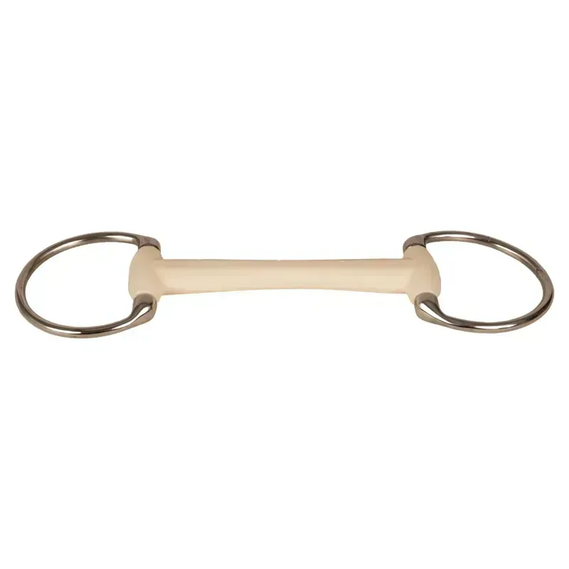 Velari Mullen Mouth Flex Soft Eggbutt Snaffle Bit