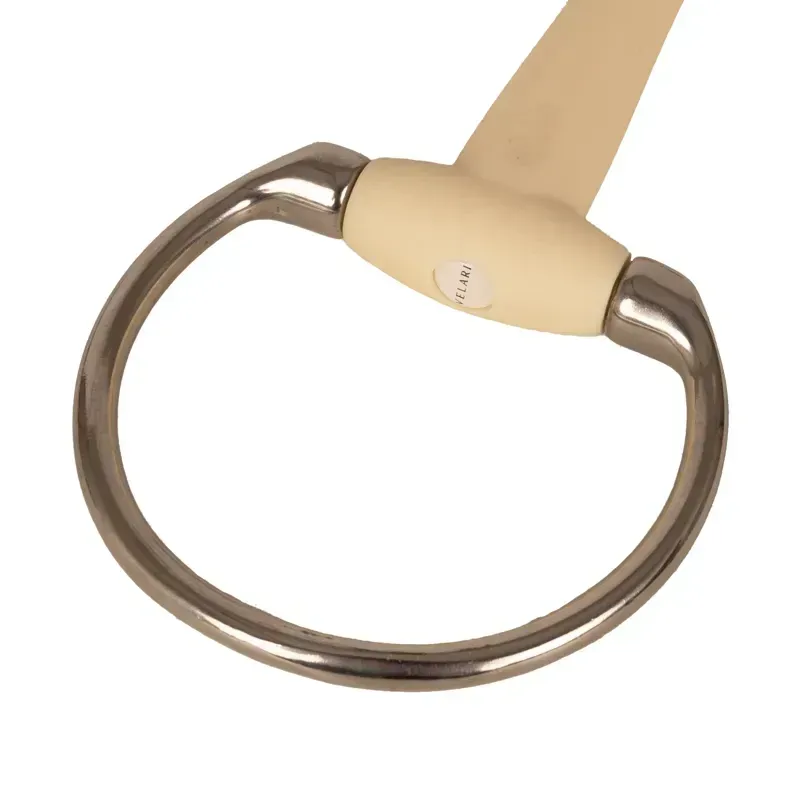 Velari Mullen Mouth Flex Soft Eggbutt Snaffle Bit-2