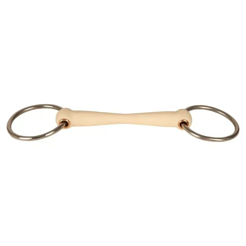 Velari Mullen Mouth Flex Soft Loose Ring Snaffle Bit