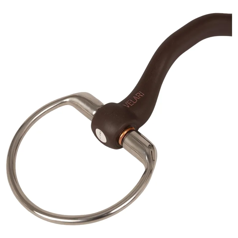 Velari Mullen Mouth with Tongue Port Flex Hard Eggbutt Snaffle Bit-2