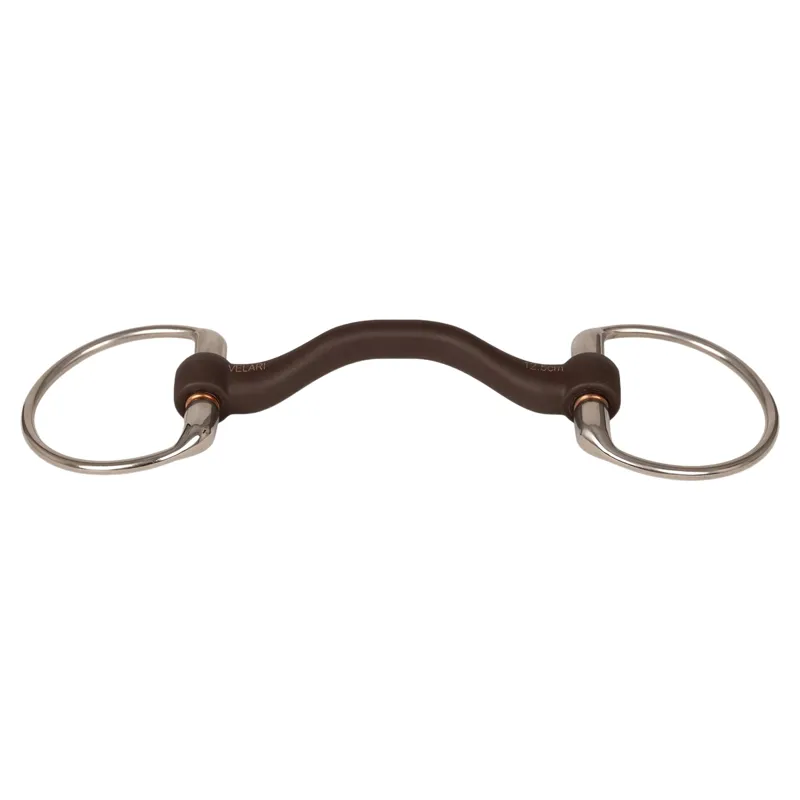 Velari Mullen Mouth with Tongue Port Flex Hard Eggbutt Snaffle Bit
