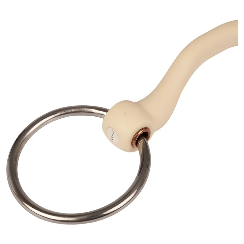 Velari Mullen Mouth with Tongue Port Flex Soft Loose Ring Snaffle Bit-2