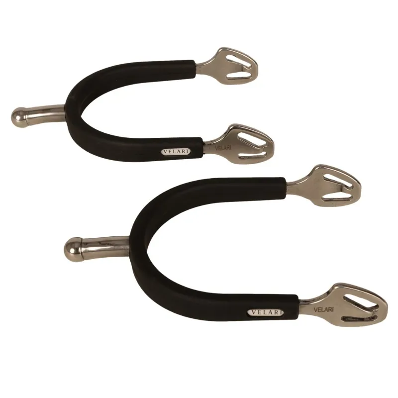 Velari Rubber Covered Ball Shaped Stainless Steel Spurs