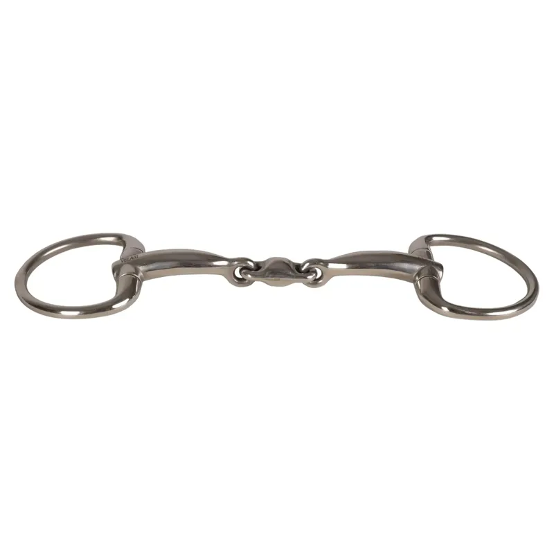 Velari Stainless Steel Double Jointed Eggbutt Snaffle Bit