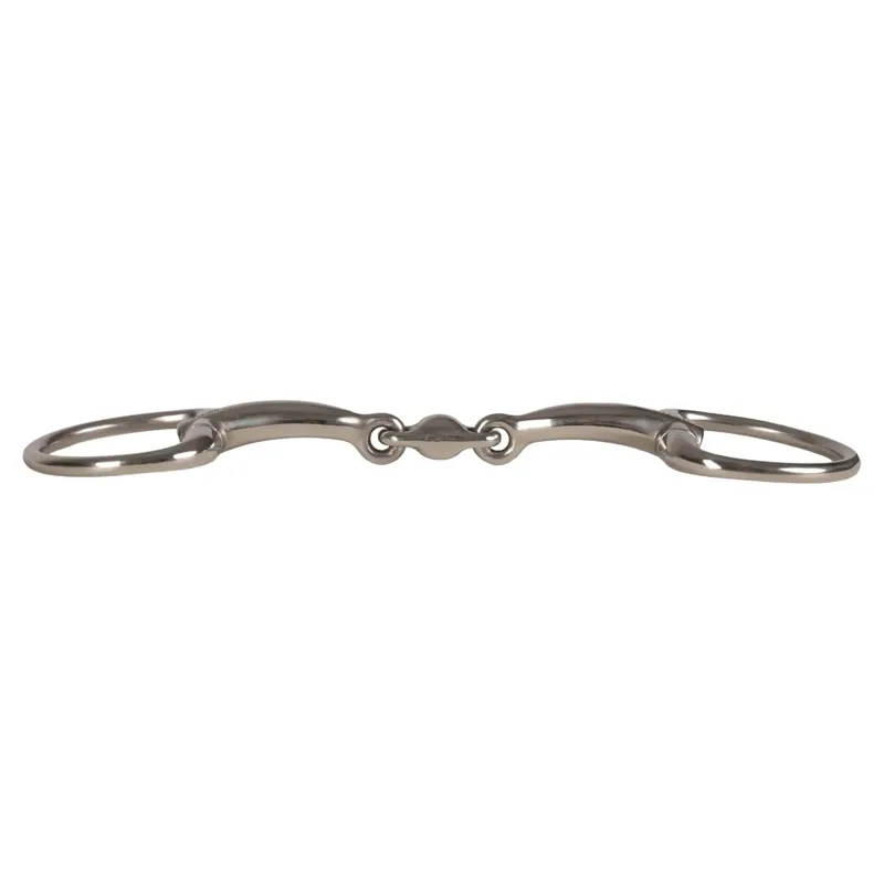 Velari Stainless Steel Double Jointed Eggbutt Snaffle Bit-1