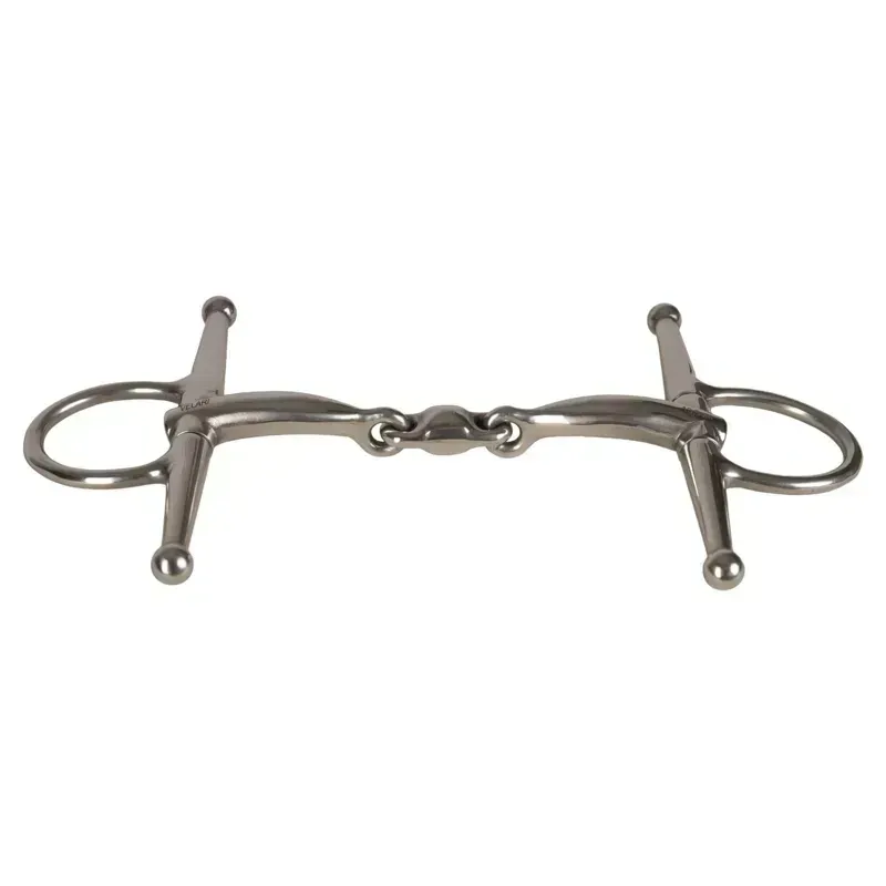 Velari Stainless Steel Double Jointed Full Cheek Snaffle Bit