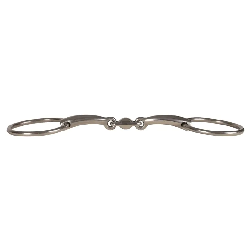 Velari Stainless Steel Double Jointed Loose Ring Snaffle Bit