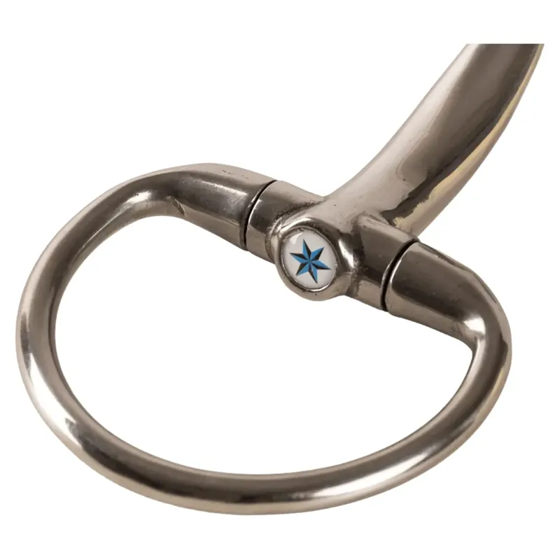 Velari Stainless Steel Single Jointed Eggbutt Snaffle Bit-2