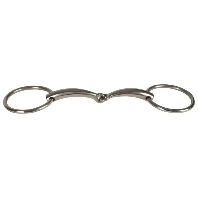 Velari Stainless Steel Single Jointed Loose Ring Snaffle Bit