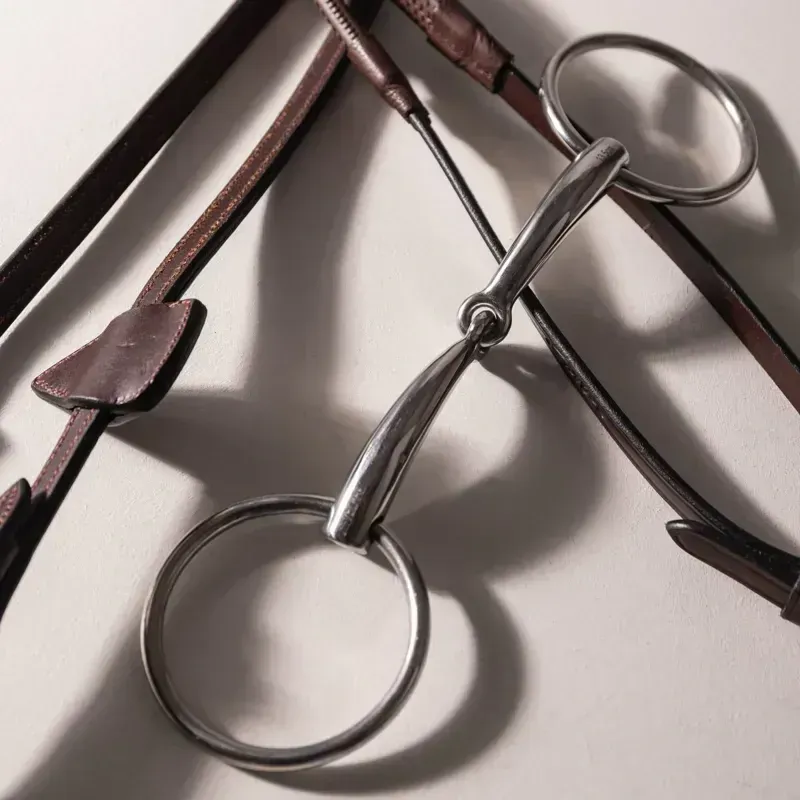 Velari Stainless Steel Single Jointed Loose Ring Snaffle Bit-3
