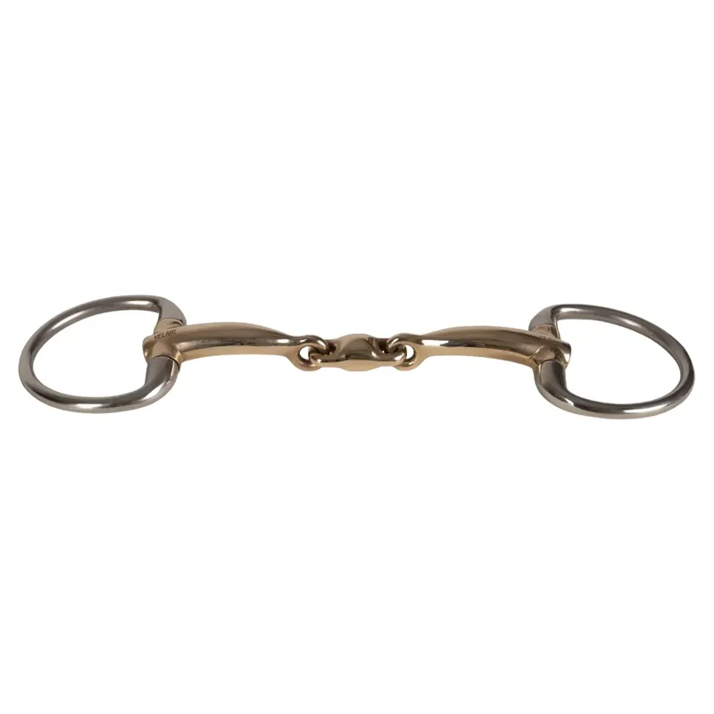 Velari Sweet Copper Double Jointed Eggbutt Snaffle Bit