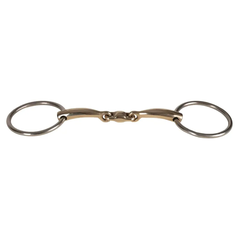 Velari Sweet Copper Double Jointed Loose Ring Snaffle Bit