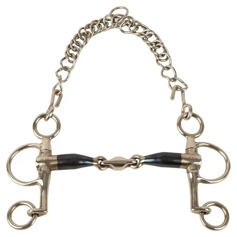 Velari Sweet Iron Double Jointed Short Shank Pelham Bit