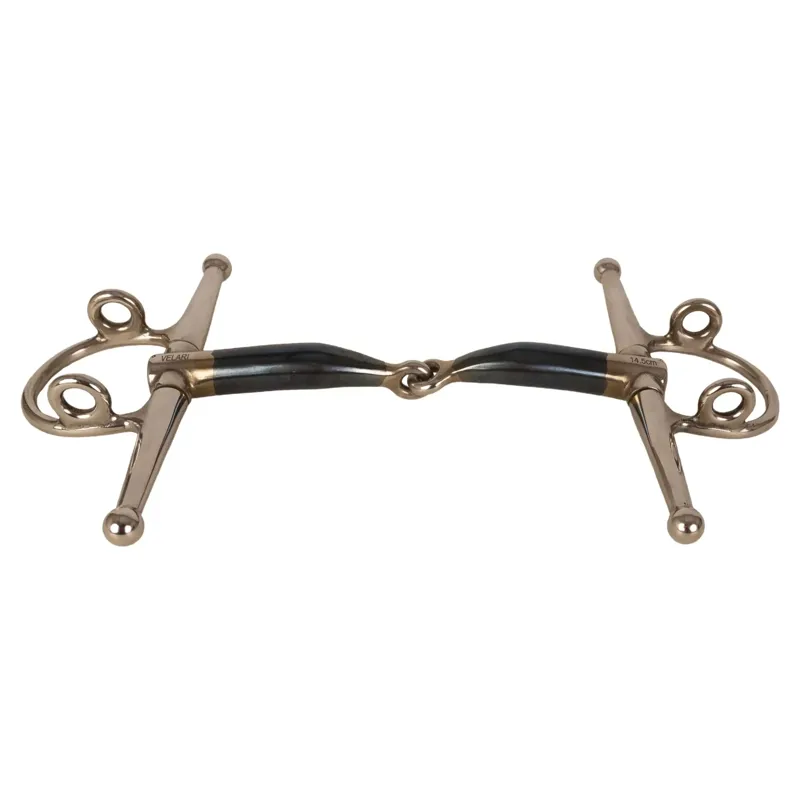 Velari Sweet Iron Single Jointed Full Cheek Gag Bit