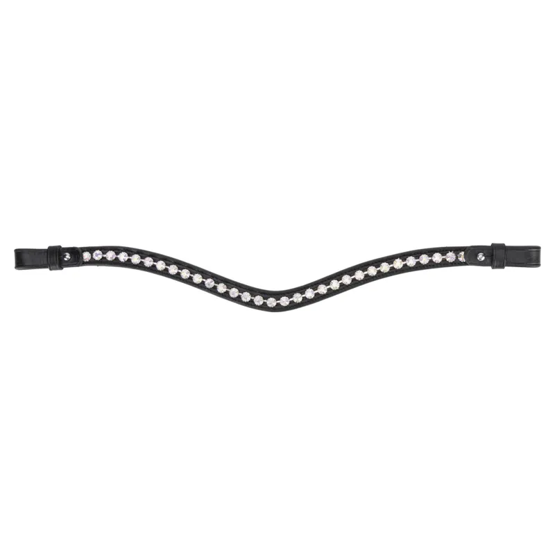 Velociti GARA Crystal Browband - Black/Iridescent Crystal