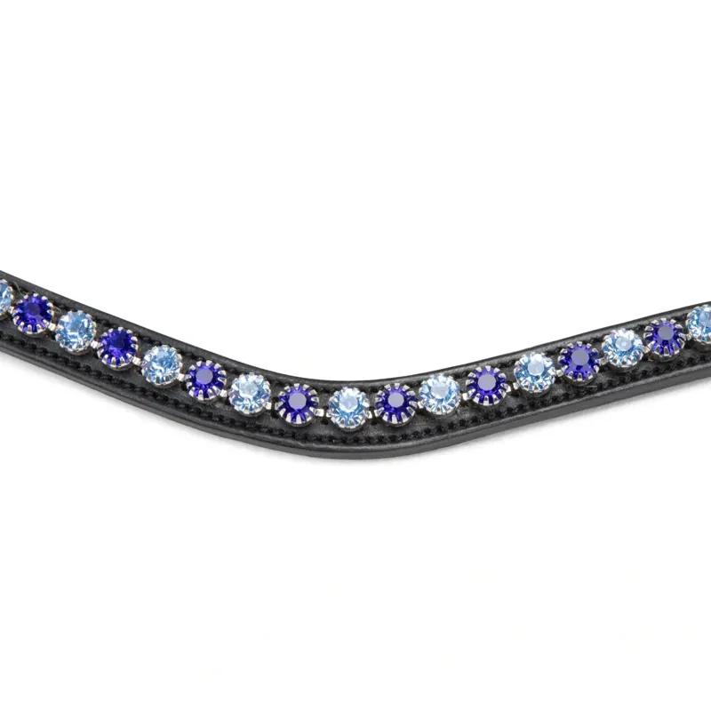Velociti GARA Crystal Browband - Black/Iridescent Crystal-5