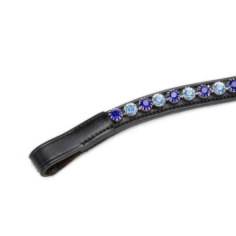 Velociti GARA Crystal Browband - Black/Iridescent Crystal-7
