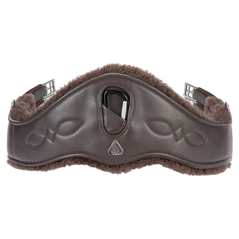 Velociti LUSSO Anatomical SupaFleece Girth With Elastic - Havana