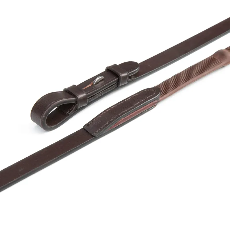 Velociti Lusso Elite Pro Soft Grip Reins - Havana