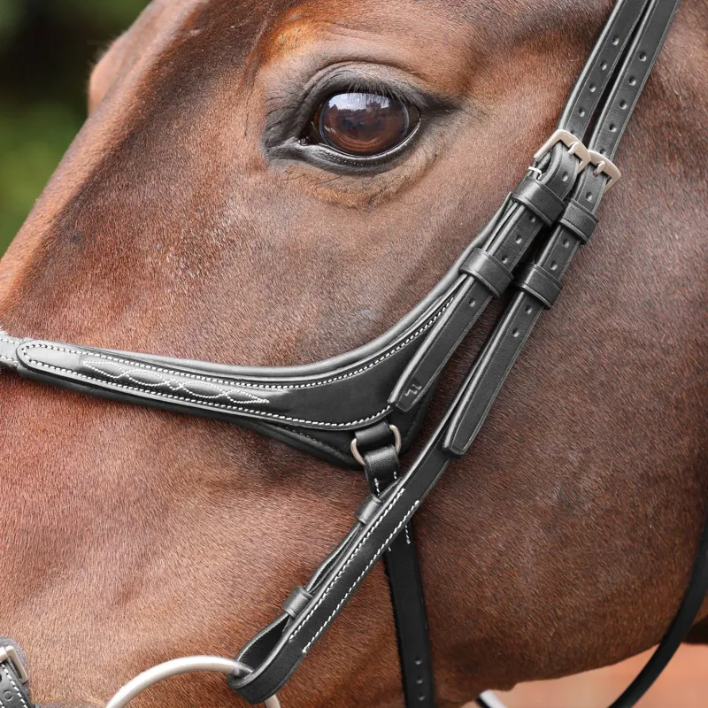 Velociti Lusso Opus 180M Grackle Bridle - Black-3