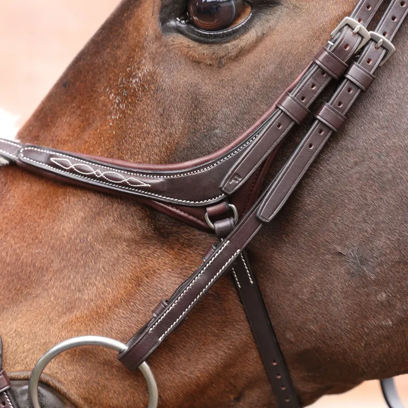 Velociti Lusso Opus 180M Grackle Bridle - Havana-3