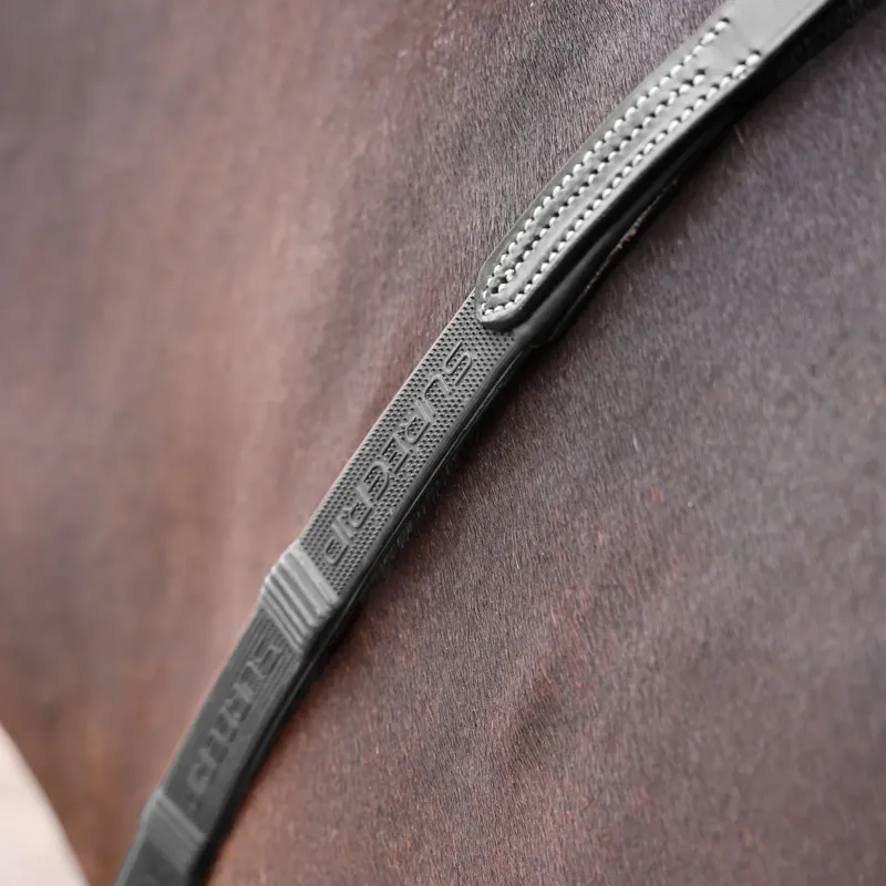 Velociti Lusso Opus Pro SureGrip Rubber Reins - Black-1