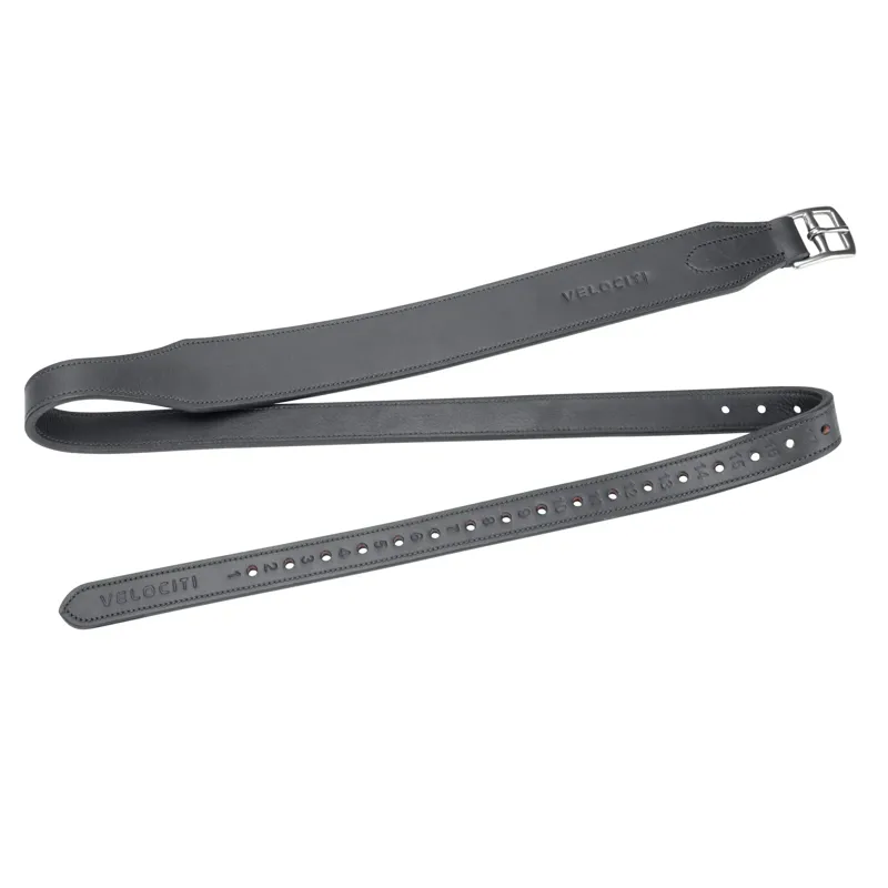 Velociti RAPIDA Wide Stirrup Leathers - Black-1